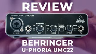 Análise da Interface Behringer UPhoria UMC22  Review [upl. by Bethel]