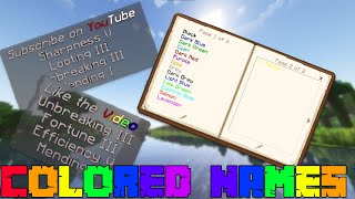 How to Get Colored Item Names in Minecraft Shorts [upl. by Coryden]