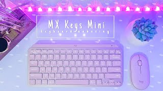 Logitech MX Keys Mini Rose Unboxing amp Mini Review 🌸  Compact Wireless Keyboard [upl. by Cynera560]