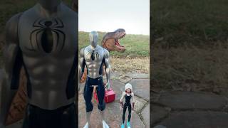 SpiderGwen is Stolen From Silver Spider a Dino Marvel Toys shorts [upl. by Swetlana]