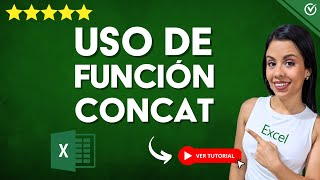 Cómo USAR la FUNCIÓN CONCAT en Excel  👨‍💻 Formula Poderosa 👨‍💻 [upl. by Adnawahs]