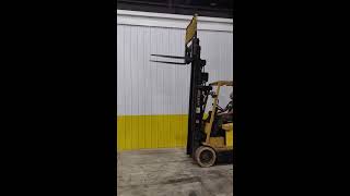 3000 LB HYSTER MODEL E45XM27 ELECTRIC LIFT TRUCK FORKLIFT STOCK 20642 [upl. by Haodnanehs]