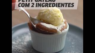 Petit gateu de Nutella com 2 ingredientes Receita VixHum [upl. by Airottiv]