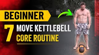 7 Move BEGINNER Kettlebell Abs and Obliques Routine  Coach MANdler [upl. by Ahsinna]