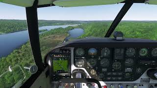 K42B Landing MSFS pilots view [upl. by Merwyn838]