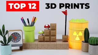 12 COOL 3D Prints to Make your Life Easier   BEST 3D Printing Ideas [upl. by Sievert]