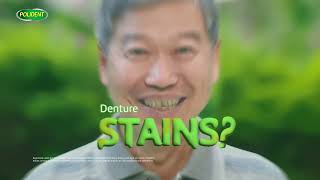 Polident Educational Video  How to Prevent Denture Stains 15s English [upl. by Oynotna868]