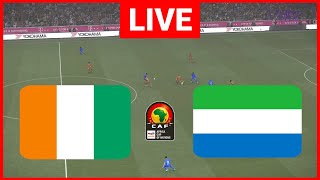 🔴En Direct  Côte dIvoire vs Sierra Leone I Qualifications pour la Coupe dAfrique des Nations 2025 [upl. by Irwinn121]