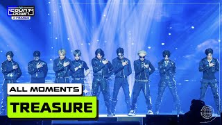 TREASURE 트레저 ALL MOMENTS 🎁💙  MCOUNTDOWN IN FRANCE [upl. by Kester]