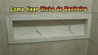 Nicho de Banheiro Como Fixar [upl. by Costa]