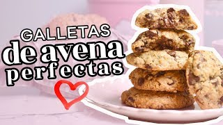 GALLETAS DE AVENA Y CHOCOLATE PERFECTAS  AnnasPasteleria RecetasQueNoFallan [upl. by Risley]