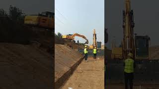 Deep trench excavation  oversized digging shovel [upl. by Irama41]