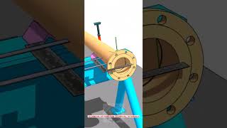 How to fit up a flange to a pipe shorts [upl. by Eseerahs]