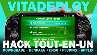 TUTO VITADEPLOY  Downgrade PS Vita 374 vers 365  Henkaku Enso  Plugins amp Homebrew Pack 2023 FR [upl. by Ellenyl]