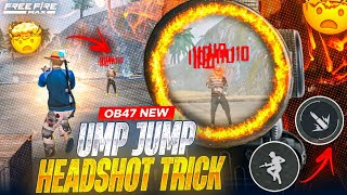 OB47 LATEST UPDATE 🔥 UMP AUTO HEADSHOT 🤯 TRICK IN TELUGU  SECRET HEADSHOT TRICK FOR MOBILE 💀 [upl. by Rockie778]