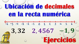 Ubicación de decimales en la recta numérica  Ejercicios [upl. by Melisse]