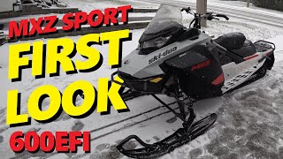 Ski Doo MXZ Sport 600EFI FIRST LOOK FIRST RIDE [upl. by Tterrej]