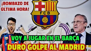 😱 EL CRACK MÁS DESEADO DE FLORENTINO ACABA DE HUMILLAR AL MADRID CONFIRMANDO SU FICHAJE POR EL BARÇA [upl. by Fair]