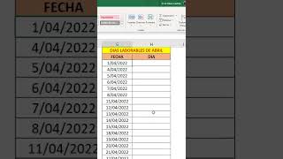CALCULAR LOS DIAS LABORABLES DE UN MES EN excel [upl. by Jasun53]