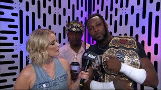 Swerve Strickland interview AEW Dynamite Jun 5 2024 [upl. by Hemetaf318]