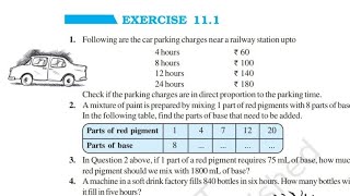 Ex 111 Class 8th Direct and Inverse proportion NCERT MATHS English medium [upl. by Sims502]