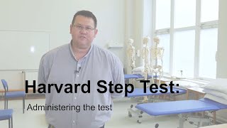 Physiology practical demonstrations  Harvard Step Test Administering the test [upl. by Ladnar]