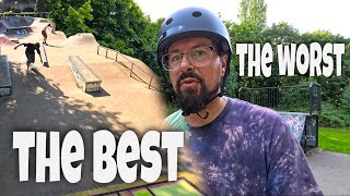 THE BEST and THE WORST Skateparks near me [upl. by Ynomrah]