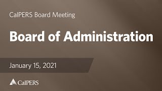 Board of Administration  CIO Interview Subcommittees  January 15 2020 [upl. by Nnayllek550]