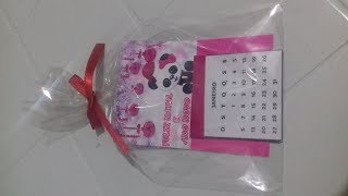 COMO MONTAR MINI CALENDÁRIO PERSONALIZADO [upl. by Bostow]