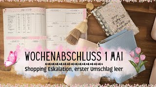 Wochenabschluss 1 Mai🌼 Shopping Eskalation und erster leerer Umschlag🌼Sparen mit der Umschlagmethode [upl. by Brigette]