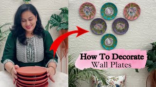 How to decorate terracotta Wall plates Wall Plates decoration ideas Home Decor ideas  Wall Plates [upl. by Sascha]