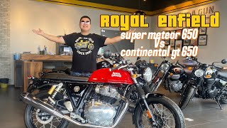 รีวิวroyal enfield continental gt 650 vs royal enfield super meteor 650 อย่าพึ่งซื้อถ้ายังไม่ดู [upl. by Odine]