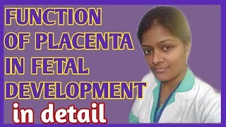 Function of placenta during pregnancy lecture in hindi  Placenta function in fetal development [upl. by Shannah]