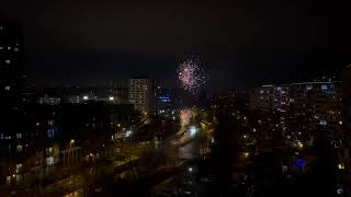 Berlin Skyline Silvester 20232024 quotWarm Upquot Feuerwerk Fireworks [upl. by Down]