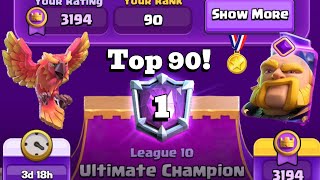 Awesome matches with best RG deck TOP 90 in the WORLD 🌎🏅clashroyale [upl. by Ladnik]