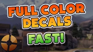 TF2 FULL COLOR DECALS TUTORIAL IN 2022 [upl. by Aennaej]