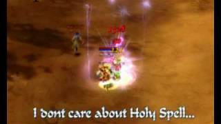 Silkroad  Lv 90 Fullfarmed 1h Sword Warrior  Warlock PvP [upl. by Norha]