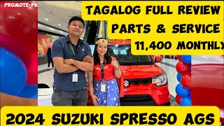 FULL REVIEW  KAALAMAN SA PARTS amp MAINTENANCE NG SUZUKI SPRESSO AUTOMATIC 2024 MODEL FULL REVIEW [upl. by Lunetta920]