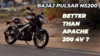 2024 Bajaj Pulsar NS 200 Ride Review  Better than TVS Apache rtr 200 4v [upl. by Isus]