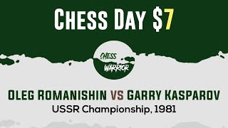 Oleg Romanishin vs Garry Kasparov  USSR Championship 1981 [upl. by Narut]