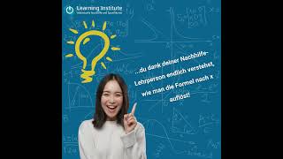 Dieser Moment wenn du dank deiner Nachhilfe  Learning Institute motivation nachhilfe [upl. by Oringas]