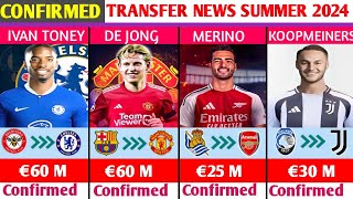 ALL CONFIRMED AND RUMOURS SUMMER TRANSFER NEWSHERE WE GO✔TONEY TO CHELSEADE JONG TO MAN UTD [upl. by Ontine169]