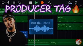 How to Make a PRODUCER TAG in GarageBand iOS 2023 [upl. by Ferdinanda]