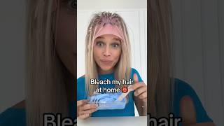 I tried to bleach my hair at home… 😅 bleachinghairathome highlightshair hairtransformation [upl. by Dacey]