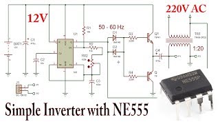 How to make a 12V to 220V Inverter with 555  500Watt [upl. by Behre]