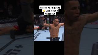 Prates Vs Jingliang 👊 2nd Round Knockout ufc fight mma [upl. by Franckot]