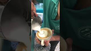 ✨cappuccino  barista artist coffeeart viralvideo suscribete like music enjoy 🖤 [upl. by Culberson467]