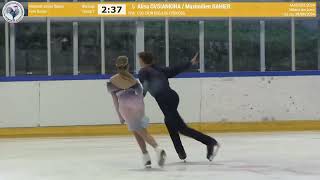 Alisa Ovsiankina amp Maximilien Rahier FD French Masters 2024 [upl. by Arty440]