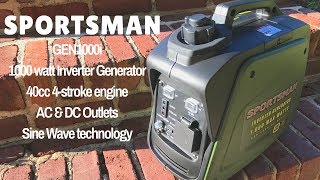 Sportsman 800  1000 watt Inverter Generator GEN1000i  Feature Overview [upl. by Wieche]