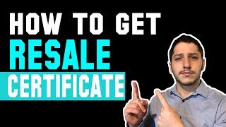 How To Get A Resale Certificate amp Tax Exemption For Wholesale Dropshipping [upl. by Varick]